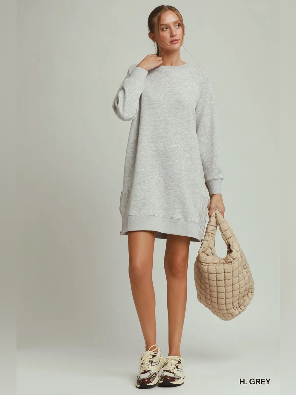 Umgee Side Crochet Zipper Detailed Dress - Picture 5 of 6